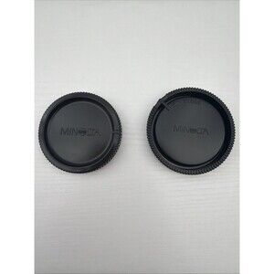 MINOLTA REAR CAMERA LENS CAP & BODY CAP COVERS #BC1000 & #LR1000